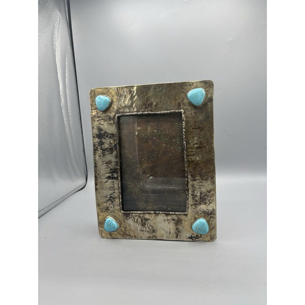 Alexander Rustic Silver 4x6 Stamped Frame